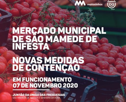 Mercado Municipal de São Mamede de Infesta – Novas medidas de contenção